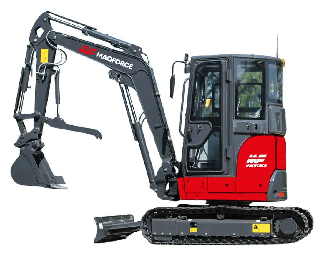 Excavadora MAQFORCE EX35YA en vista lateral